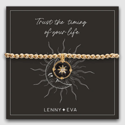 Lenny & Eva Celestial Bracelet - Compass (Black)