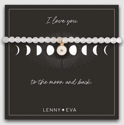 Lenny & Eva Celestial Bracelet - Moon (White)