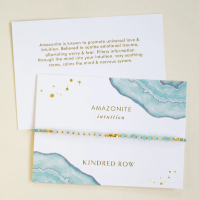 Kindred Row Healing Gemstone Stacking Bracelet, Amazonite