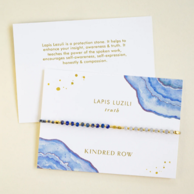 Kindred Row Healing Gemstone Stacking Bracelet, Lapis Lazuli