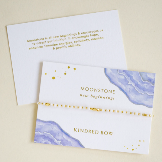 Kindred Row Healing Gemstone Stacking Bracelet, Moonstone