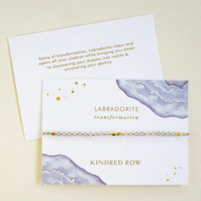 Kindred Row Healing Gemstone Stacking Bracelet, Labradorite