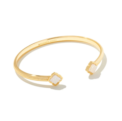 Kendra Scott Mallory Cuff Bracelet in Gold/Iridescent Druzy