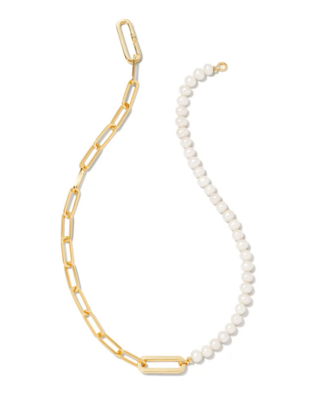 Kendra Scott Ashton Half Chain Necklace, Gold