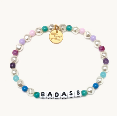 Little Words Project BADASS Bracelet (Pearl)