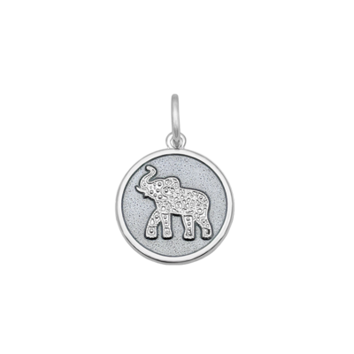 LOLA Elephant Pendant, Pewter/Small