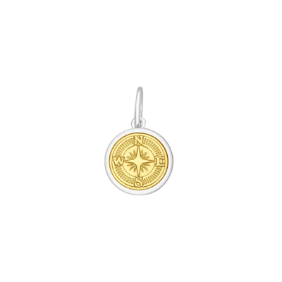 LOLA Compass Pendant, Gold Center/Mini
