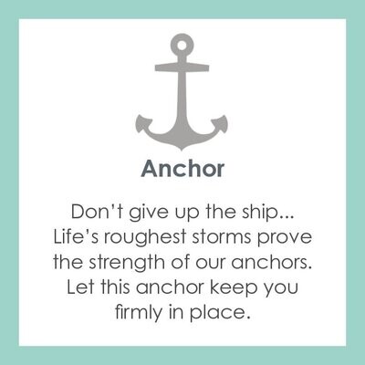 LOLA Anchor Pendant, Periwinkle/Mini