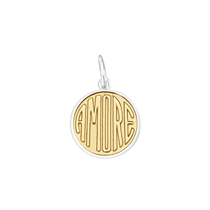 LOLA Amore Pendant, Gold Center/Small
