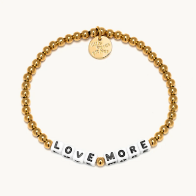 Little Words Project LOVE MORE Bracelet (Waterproof Gold) S/M