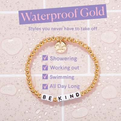 Little Words Project BE KIND Bracelet (Waterproof Gold)