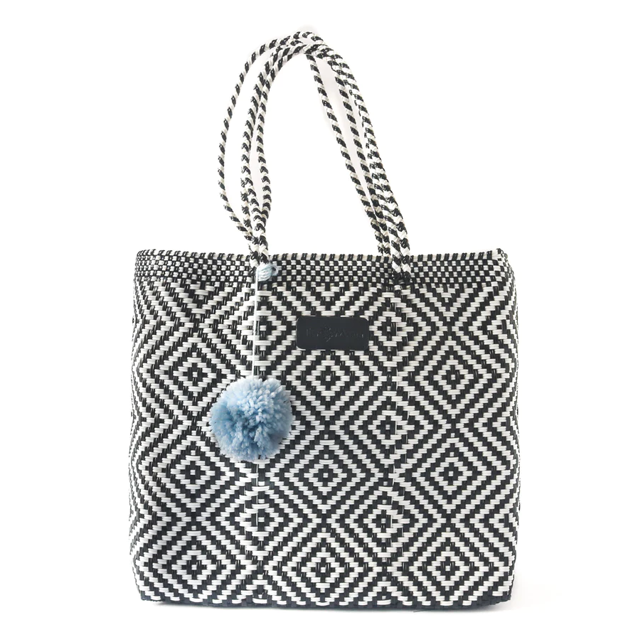 Tin Marin Woven Tote, Greca