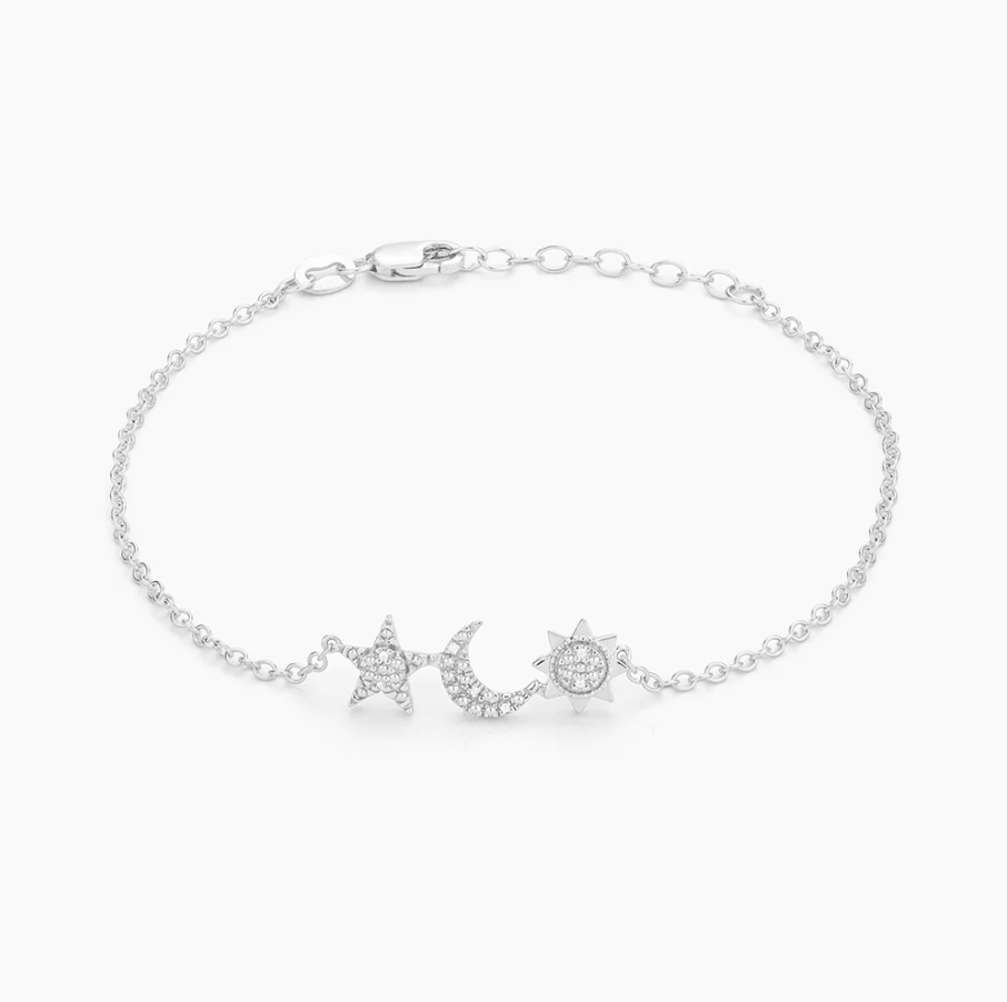 Ella Stein Star, Moon & Sun Bracelet (Silver)