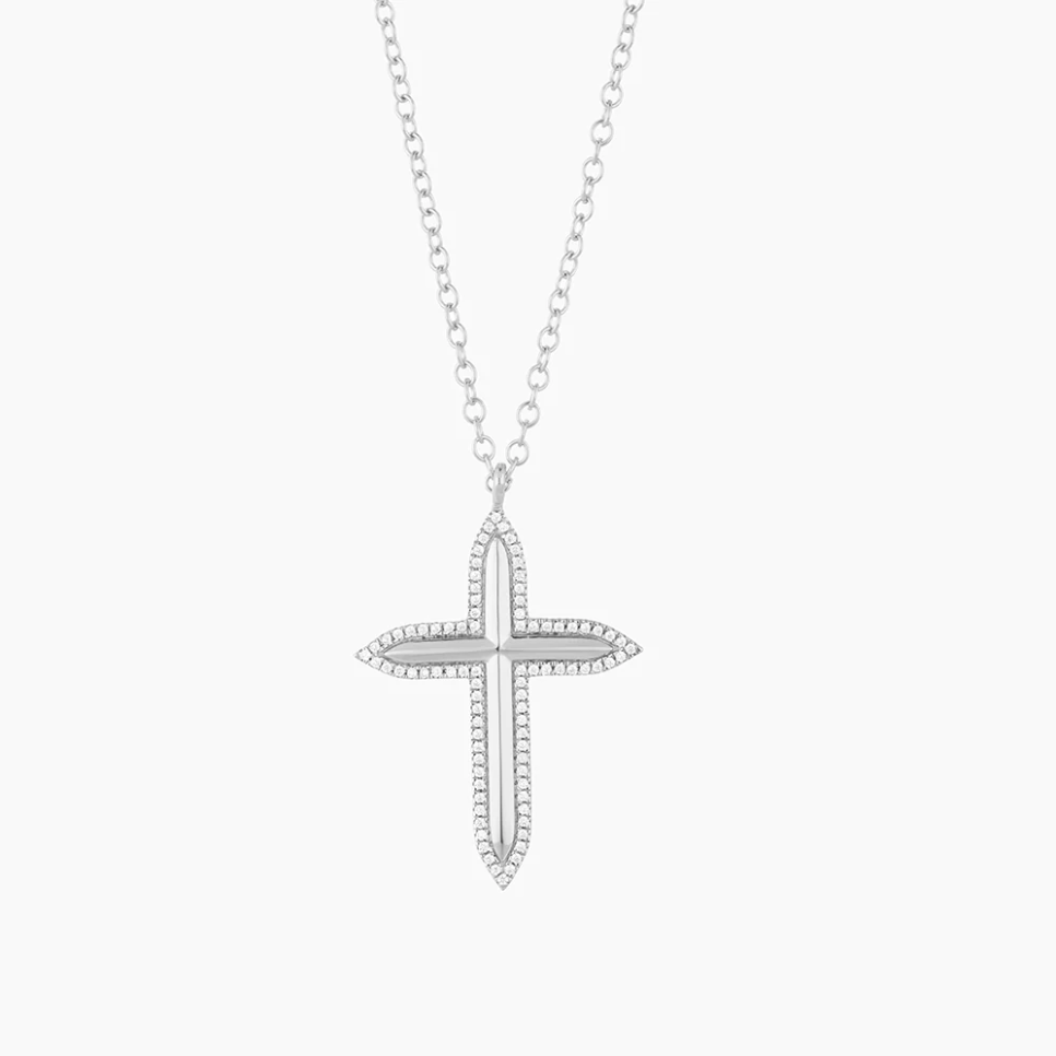 Ella Stein Faith Pendant Necklace (Silver)
