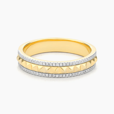 Ella Stein Pyramid Ring Size 8 (Gold)