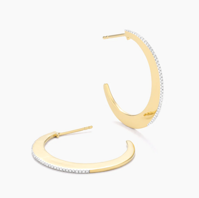 Ella Stein Keep Dreaming Hoop Earrings (Gold)