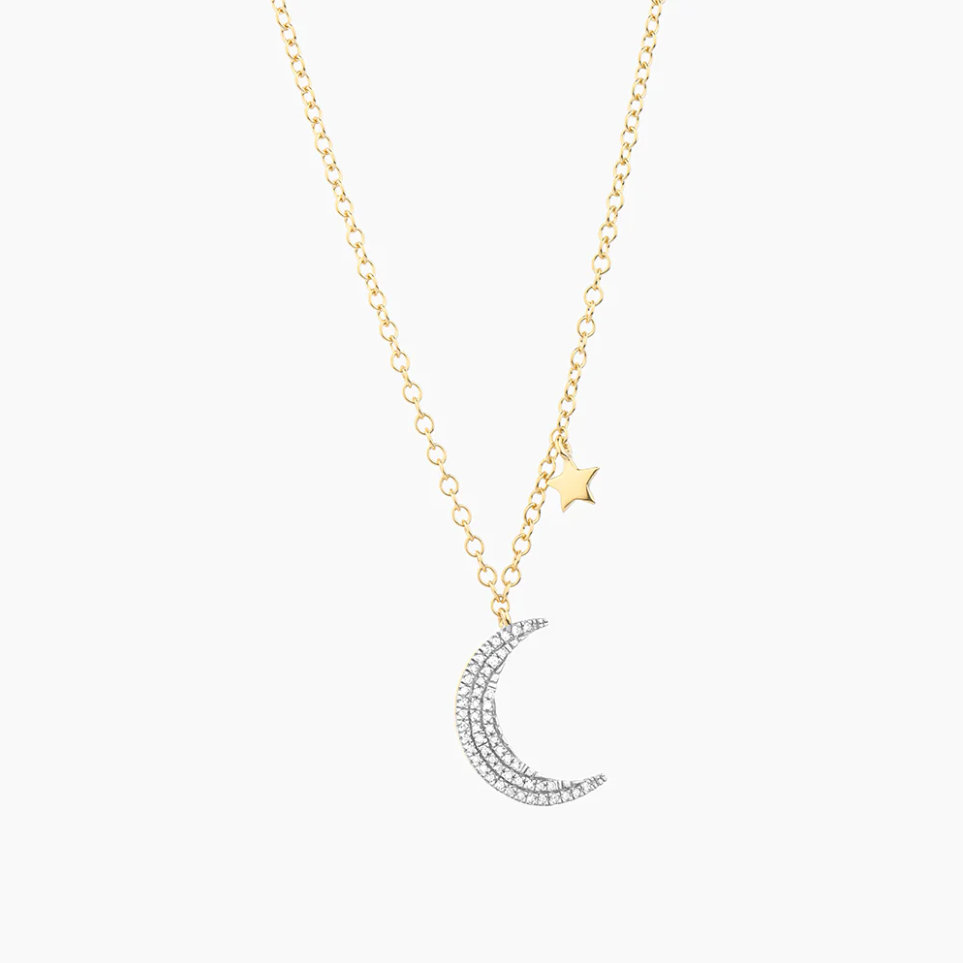 Ella Stein Fly Me To The Moon Necklace (Gold)