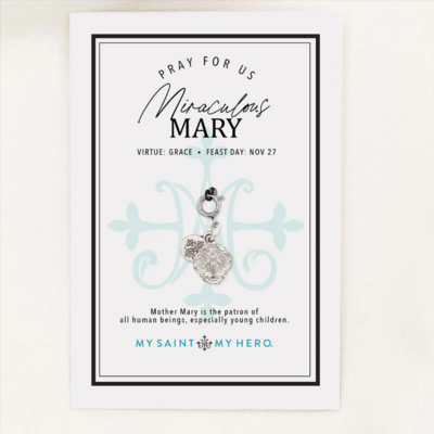 MSMH Miraculous Mary Charm (Silver)