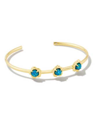 Kendra Scott Susie Cuff Bracelet, Gold/Marine Opal