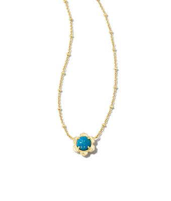 Kendra Scott Susie Pendant Necklace, Gold/Marine Opal