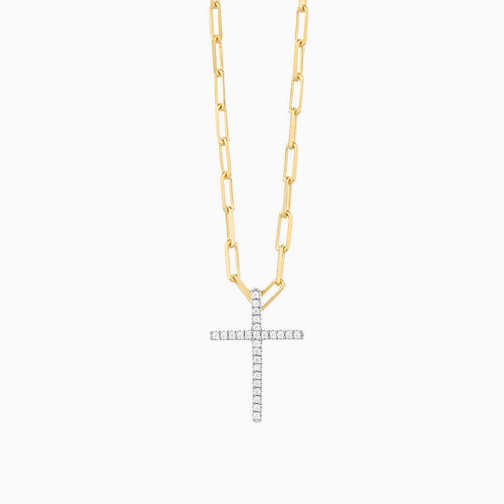 Ella Stein Faith Cross Necklace (Gold)