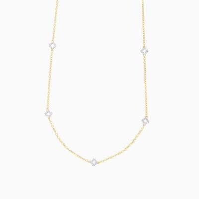 Ella Stein Diamond Station Necklace (Gold)