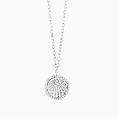 Ella Stein Radiant Sun Necklace (Silver)