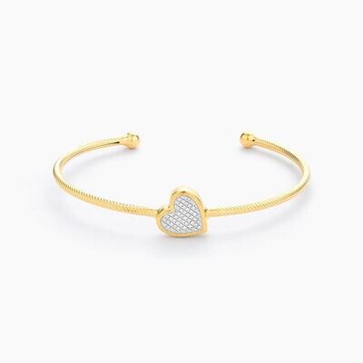 Ella Stein All Heart Cuff Bracelet (Gold)