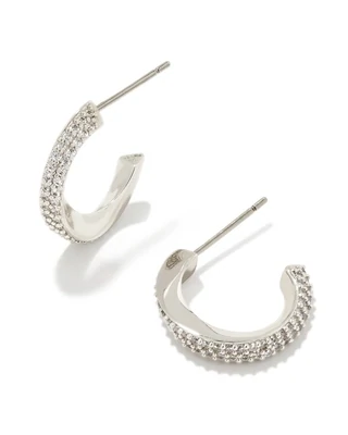 Kendra Scott Ella Huggie Earrings, Silver