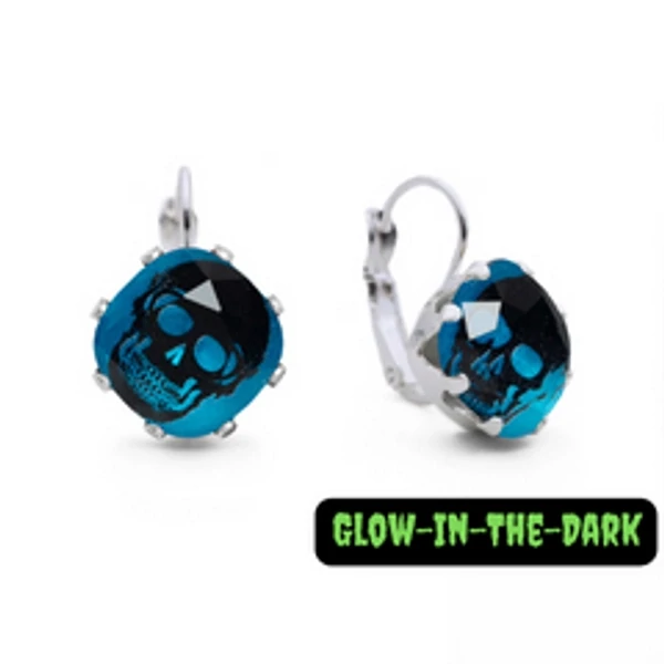 JoJo Loves You Spooky Scary Skeleton Leverback Blings
