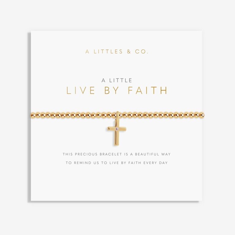 A Little &#39;Live by Faith&#39; Bracelet