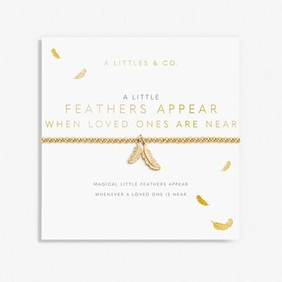 A Little 'Feathers Appear When Loved Ones Are Near' Bracelet
