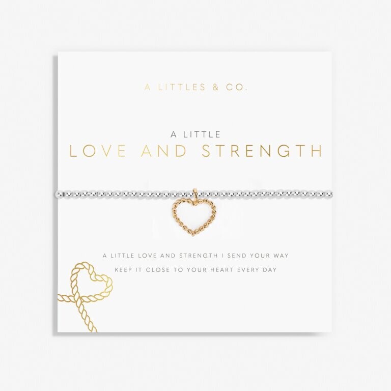 A Little 'Love and Strength' Bracelet (Two-tone)