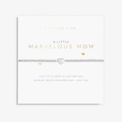 A Little 'Marvelous Mom' Bracelet (Silver)