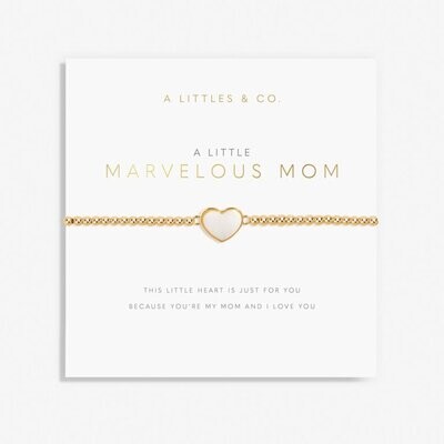 A Little 'Marvelous Mom' Bracelet (Gold)