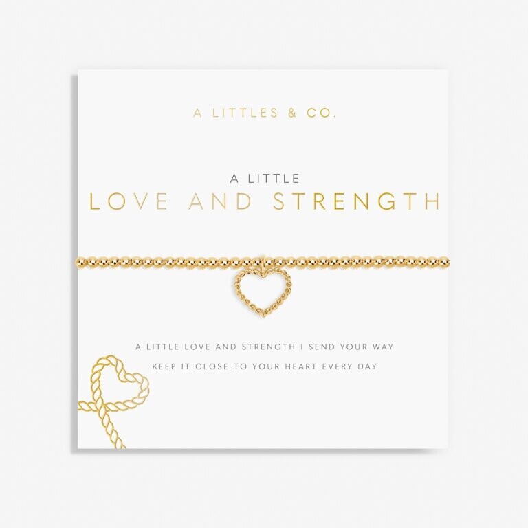 A Little &#39;Love and Strength&#39; Bracelet (Gold)