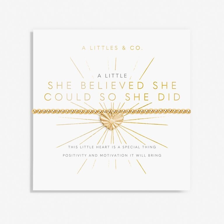 A Little &#39;She Believed She Could So She Did&#39; Bracelet
