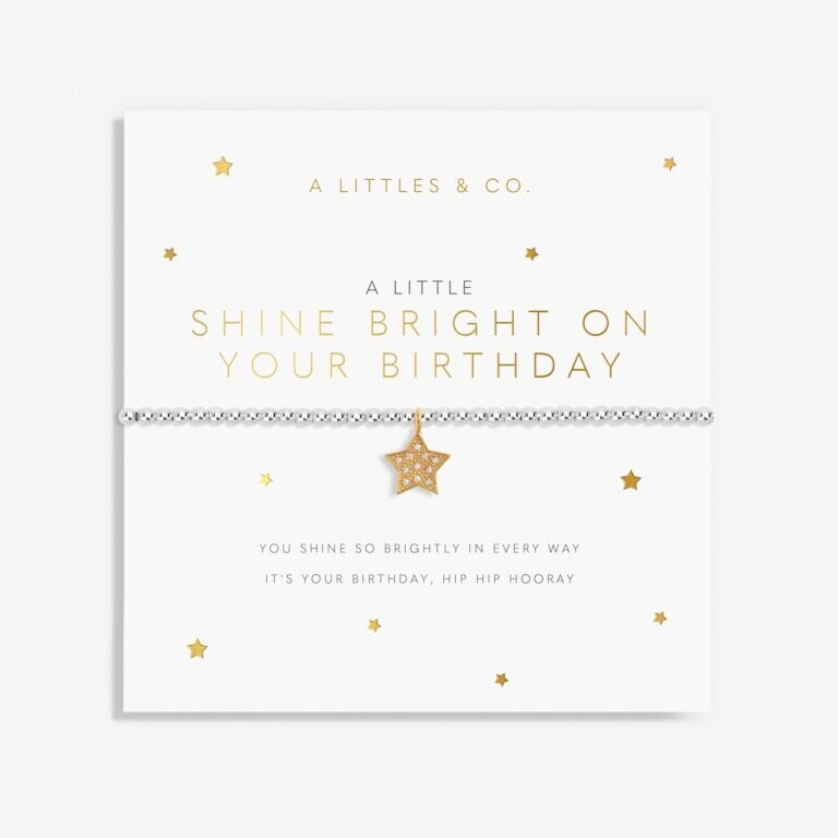 A Little &#39;Shine Bright on Your Birthday&#39; Bracelet