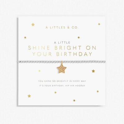 A Little 'Shine Bright on Your Birthday' Bracelet