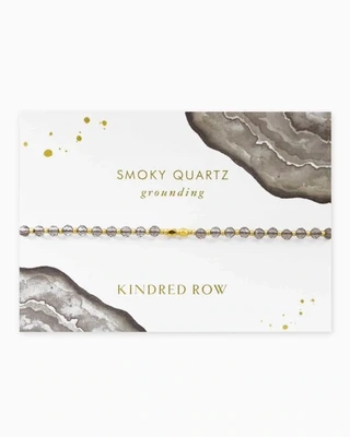 Kindred Row Healing Gemstone Stacking Bracelet, Smoky Quartz
