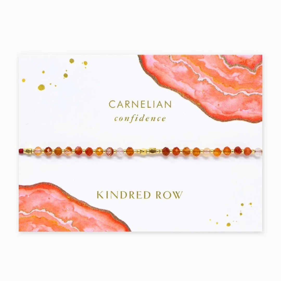 Kindred Row Healing Gemstone Stacking Bracelet, Carnelian
