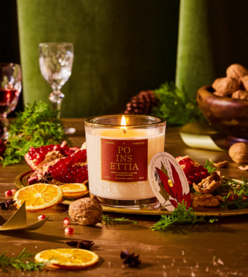 Rewined Candle - Poinsettia 10 oz