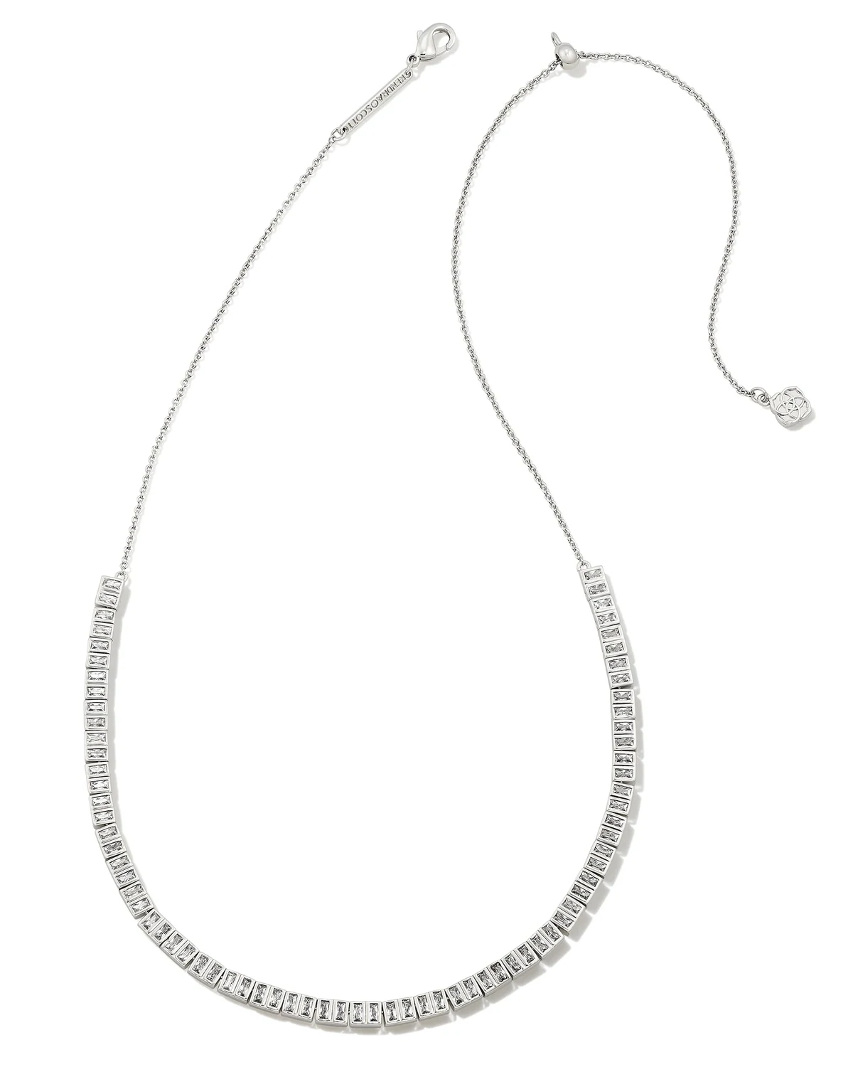 Kendra Scott Gracie Tennis Necklace, Silver