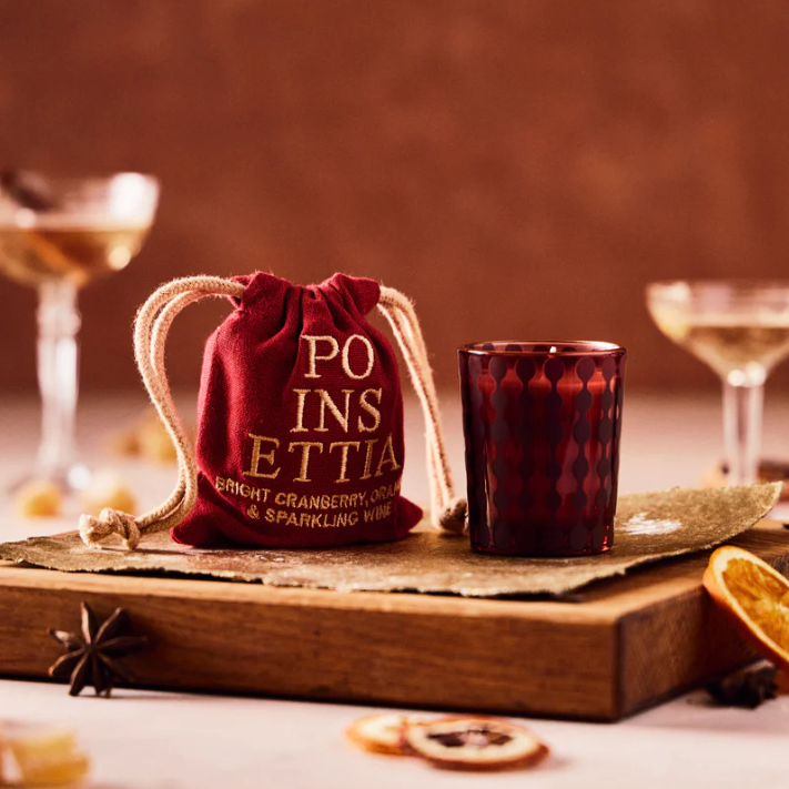 Rewined Holiday Bagged Candle - Poinsettia 2.5 oz