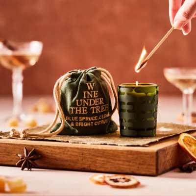 Rewined Holiday Bagged Candle - Wine Under the Tree 2.5 oz