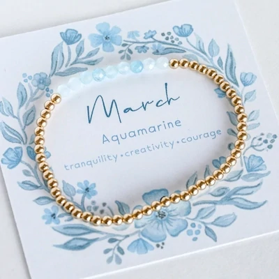 By Andie Birthstone Bracelet, March