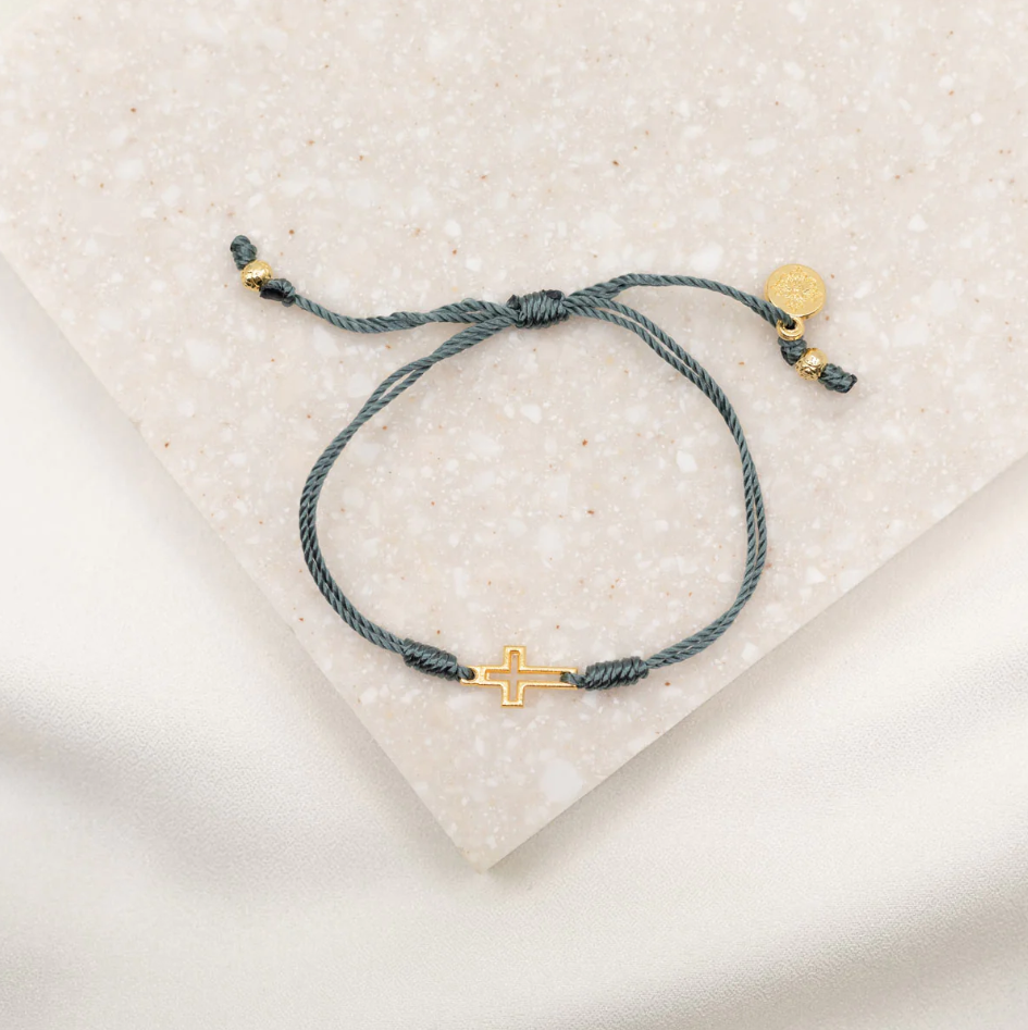 MSMH Filled By Faith Bracelet (Gold/Slate)