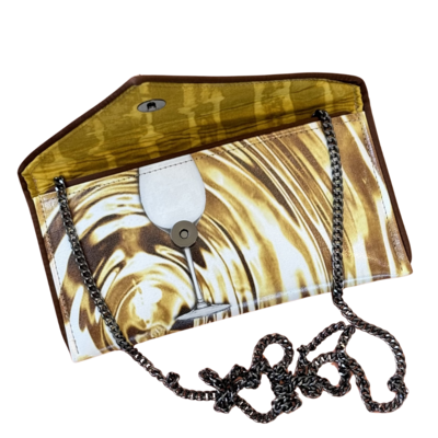 Kent Stetson White Wine Mini Crossbody Clutch