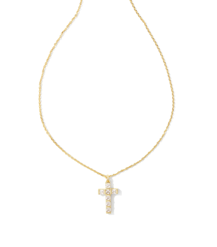 Kendra Scott Gracie Cross Necklace, Gold