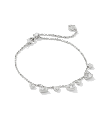 Kendra Scott Haven Heart Chain Bracelet, Silver